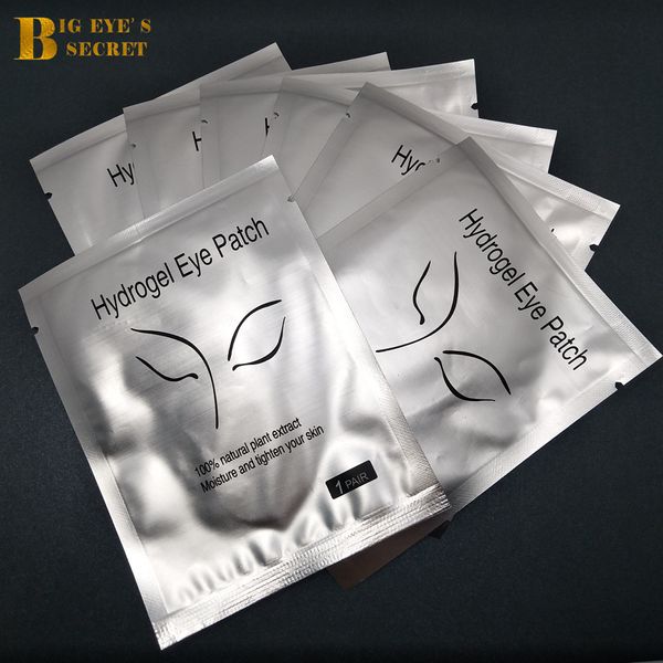 100 paires / lot Eye Gel Patch Masque pour les yeux peluches Patchs pour les yeux gratuits Eyepads pour extension de cils Maquillage Outils de beauté Eyepad Vente en gros Livraison gratuite