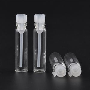 100 pcs 1/2/3 ml VIDE MINI PERFUME VERRE SMAL SMAL SEMPLE VIALS PERFUME BOUTEILLE LABORATOIRE DE TUBE DE TRAVAIS DE PROGRADE DE LIQUIDE Bouteille 220711