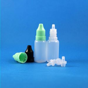 100 Pcs 1/2 OZ 15 ML Flacons compte-gouttes en plastique Inviolable Voleur Preuve Liquide E CIG Liquide HUILE Jus 15 mL Pnnjc