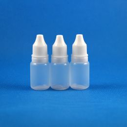 100 stuks 10 ml (1/3 oz) plastic druppelflessen sabotagebestendige doppen tips veilig LDPE e damp sigaret vloeistof 10 ml mode