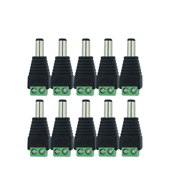 100 pcs 12V 2,1 x 5,5 mm CC Power Power Plug Plug Jack Adapter Connecteur Plug
