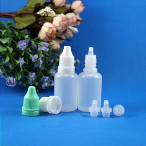 100 Unids 20 ML Frascos cuentagotas de plástico A prueba de manipulaciones Evidencia Punta de aguja larga y delgada E CIG Liquid Liquide OIL Juice Vapor 20 mL Xlqxm