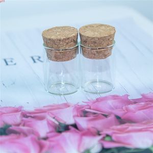 100 stks 22x30mm 5 ml Clear Transparent Cork Stopper Glass Tube Flessen Lege Jars Geurende Thee Fialen ContainersGood Aantal