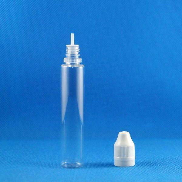 100 pcs 30 ml bouteille de compte-gouttes en plastique très transparente avec un voleur de sécurité pour enfants à double preuves en toute sécurité et ont de longs tétons txmnq rvve