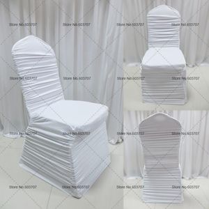Housse de chaise froncée en Lycra Spandex coloré, 100 pièces, couverture de chaise froncée pour décoration de mariage, livraison gratuite