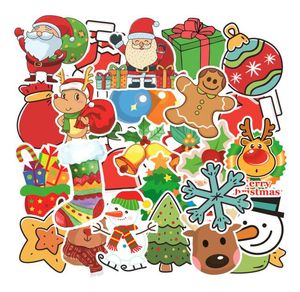 100 stuks leuke kerststickers autostickers en stickers voor motorfiets waterfles laptop kofferstickers pack2246391