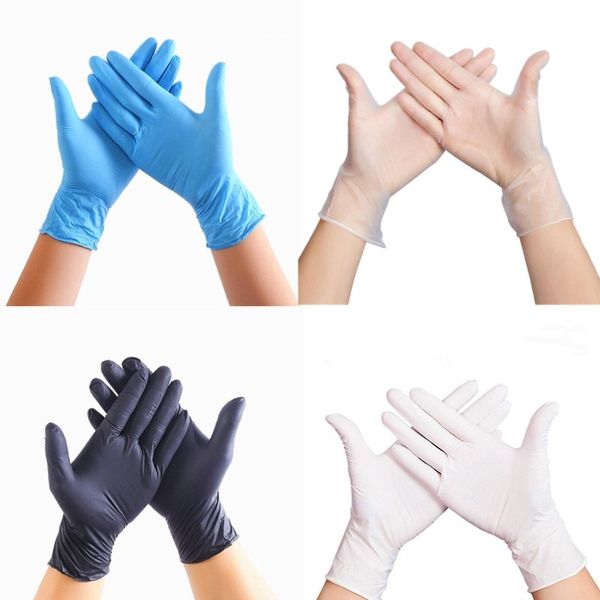 100 pièces gants en Latex jetables gants en PVC lave-vaisselle cuisine Latex caoutchouc gants de jardin XL/L/M/S universel pour le nettoyage à la maison