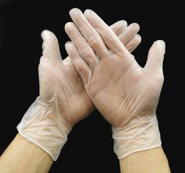 100 stks wegwerp PVC handschoenen voor keuken vaatwasse latex transparante rubberen tuinhandschoenen universele thuis reinigingsmiddelen # LR4 201021