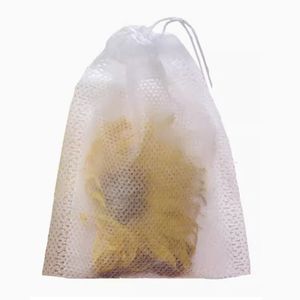 100 Uds bolsas de té desechables bolsas de filtro para infusor de té con sello curativo de cuerda, bolsas de té de filtros de especias de tela no tejida de calidad alimentaria