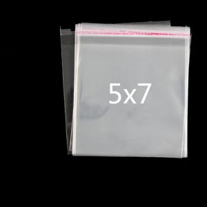 100 pcs/lote 8x12 cm Clear Celophane/Bopp/Poly Bolss Transparent Opp Bag Bolsas de plástico