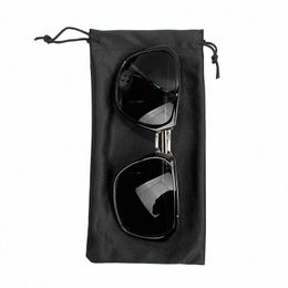 100 pcs/lote 9x18 cm Lunettes de Soleil Sac Lunettes Pochette Portable Emballage Sacs Lunettes Access F2M7#