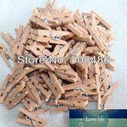 100 unids/lote Mini clavija de madera Natural de 25 mm para suministros de decoración DIY 1012