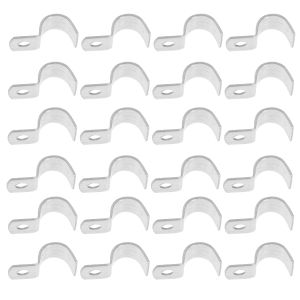 100 PCS BRACKETS MATHES FIXAGE BOUCLE BOUCLE ÉLECTRIQUE Câble Organisateur Guide Clime Clips Fixation Clips Câles muraux