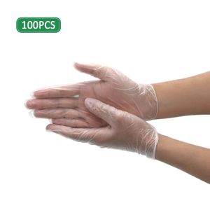 100 pièces de gants jetables en nitrile gants de travail texturés sans poudre pour le travail de l'industrie domestique chimique des produits alimentaires