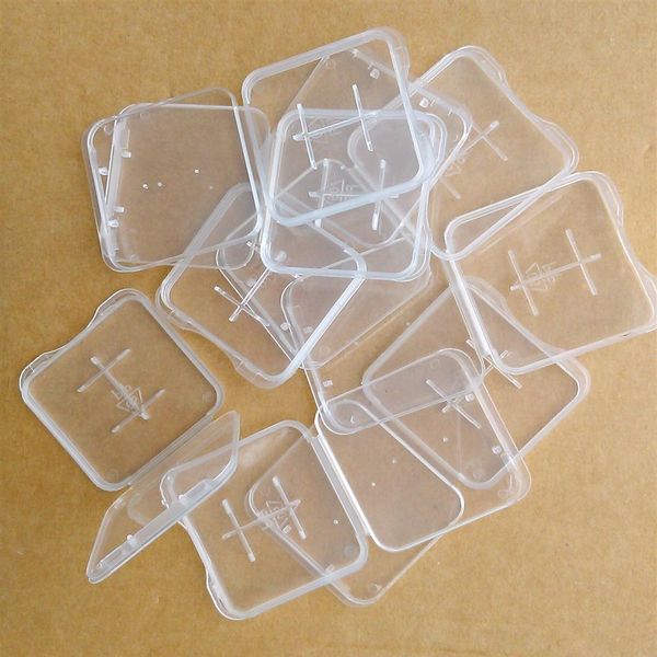 100 pièces en plastique PP TF 1GB 2GB 4GB 8GB étuis pour carte mémoire Micro SD Box266C