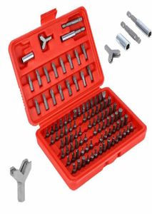 Jeu d'embouts de tournevis de sécurité, 100 pièces, Torx Star Pozi, boulons hexagonaux inviolables QCGJ0199325963368547