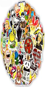 100 pc's waterdichte kleurrijke waterdichte sticker speelgoed voor kinderen dieren cartoon punk game stickers voor doe -het -zelf skateboard gitaarkoffer L5903038