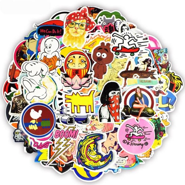 100 PCS Imperproof Mix Cartoon Sticker Toy for Kids Decals Graffiti Anime Sticker Gift For Children DIY Bicycle Suitcase Notebook 3951695