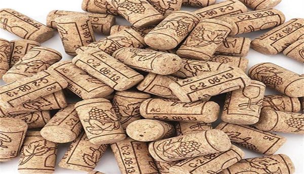 100 pièces bouchons de vin en bois bouchon réutilisable fonctionnel Portable scellage bouchon de bouteille de vin pour bouteille barre outils accessoires de cuisine 1813107