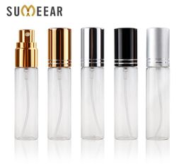 100 PCSLOT 10ml Portable Mini Rechargeable Perfume Botteau Métal Vide Veton Perfume Perfume Perfume ATomizer Container échantillon cadeau 26326370