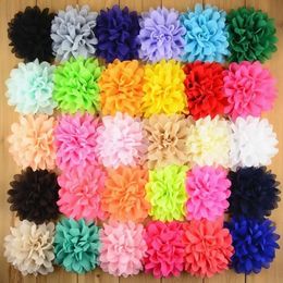 100 stuks slot 39 Chiffon Bloemen DIY Grote Bladerdeeg U kiest kleuren 240313