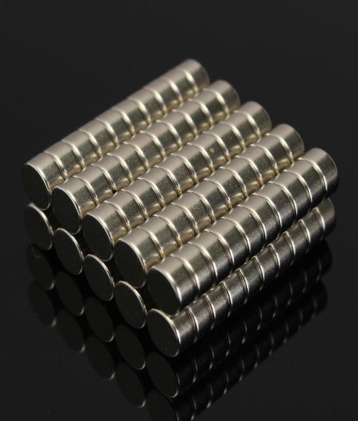 100 шт. Лот N52 Сильный цилиндрический магнит Редкоземельный неодимовый магнит 6 мм x 3 мм6064894