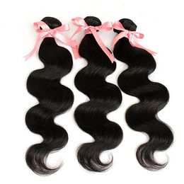 Greatremy 100% Maleisisch Haar Weave Onverwerkte Menselijk Haar 22 "24" 26 "Maleisische Hair Extensions Body Wave Natural Color 7A 3PCS Double Cheft