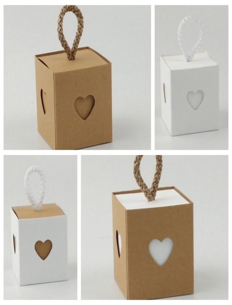 100 cajas de despedida de soltera de ducha de novia de Love Heart Bode Box para la caja de regalo de decoración de bodas y favor de la fiesta Candy Caja4255888