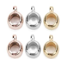 Paquete de 100 piezas de anillos de cinturón de cuentas de transferencia con orificio grande, accesorios para colgantes de collar CCB DIY, entero 6570458