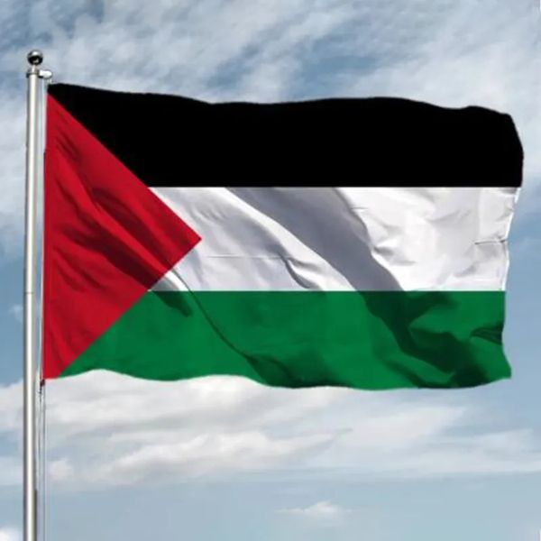 Bandera palestina de Gaza, 100% poliéster, 3 x 5 pies, 150 x 90 cm