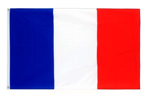 3x5 Fts 90x150cm bleu blanc rouge fr france français drapeau national 100% Polyester