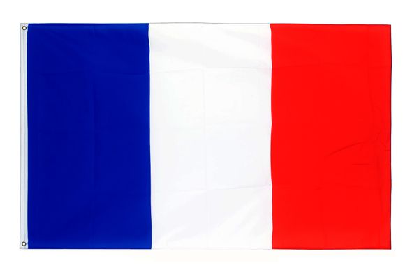 3x5 Fts 90x150cm bleu blanc rouge fr france français drapeau national 100% Polyester
