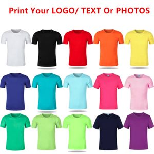 100% Polyester Concevez Votre T-shirt Propre T-shirts Impression Marque Logo Photos T-shirt Personnalisé Grande Taille Décontracté Personnaliser