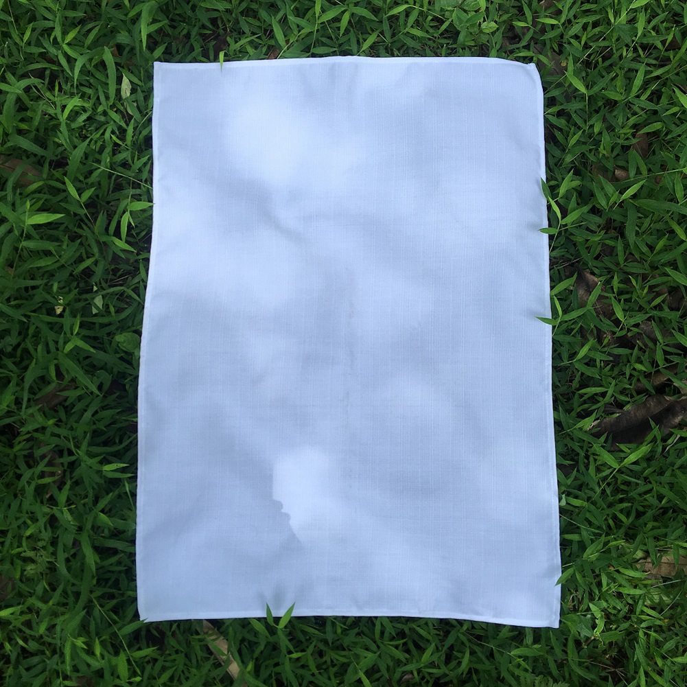 100% poliéster linho liso branco toalha de chá macio branco cozinha toalha 50x70 cm para sublimação