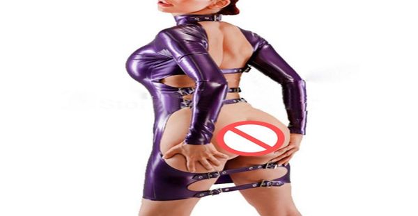 Robe Sexy en Latex pur pour femmes, fesses ouvertes, combinaison en caoutchouc, fétichiste, Cosplay, tenue de fête, 100, 6267397