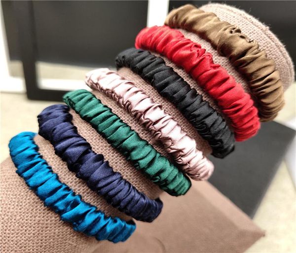 100 Pure Hair Hair Scrunchie Femmes Small Hair Bands Cute Scrunchie Pure Silk vendu par un pack de 3pcs 2010211315136