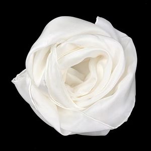 100% pure zijden vlak wit 8mm Habotai Hand Roled Lady Long Silk sjaal voor schilderen en verven 240323