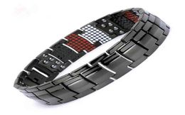 100 Pure Titanium Magnetic Black Chain Men Hematite Health Energy Bracelet for Women Voordelen3257105