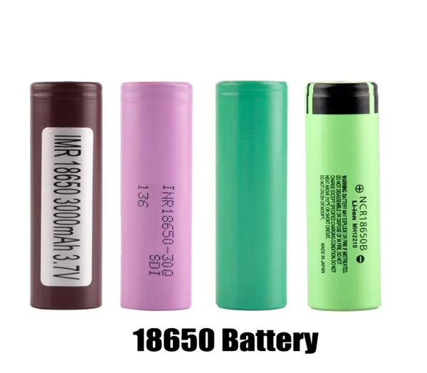 100 Qualité Hg2 18650 Batterie 3000mAh NCR18650B 3400mAH 25R 30Q VTC5 VTC6 37V MAX 2500MAH 2600MAH3000MAH 30A 40A IMR RECHARGEABL3150626