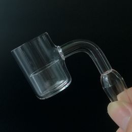 100% Real Quartz Banger 14mm 18mm Mannelijke Vrouwelijke Verwijderbare Quartz Banger Nail met vervangende inzetstukken Bucket domeloze nagels