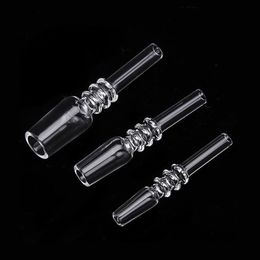 100% Quartz Nail Tips Accessoires pour fumer 10mm 14mm 18mm Joint mâle pour NCkit Dab Rig Bong prix de gros