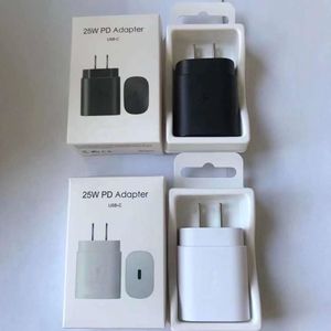 100 % echtes 25-W-PD-Abapter-Ladegerät C USB-Schnellladegerät für Samsung. Mit Einzelhandelsverpackung