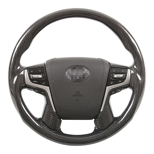 Volante de coche de fibra de carbono 100% auténtico apto para accesorios automotrices Toyota