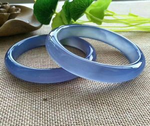 100 echte Jade Bangles Blue Chalcedony Women Bangle Jade Bracelet Bangles Jade Amethyst Toevoegen Certificaat Jadeite Bangles LJ2010206681000