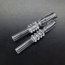 100% Real Quartz Tip Roken Accessoires 10mm 14mm 18mm Gezamenlijk DAB Straw Drip Tips Domeloze Quartzs Nail voor Nectar Collector Water Pipes Bongs DAB Olierouts