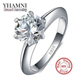 Ringe aus 100 % echtem, massivem 925er-Sterlingsilber, 1,5 Karat, Sona-CZ-Diamant, Silber-Eheringe für Damen, Silber, edler Schmuck, R1212756