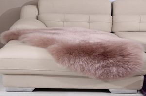 100 Real Wool Sheepskin Tapis canapé canapé pur tapis de fourrure tapis moelleux chaise douce de chambre à coucher de chambre à coucher de chambre à coucher personnalisée 211613007