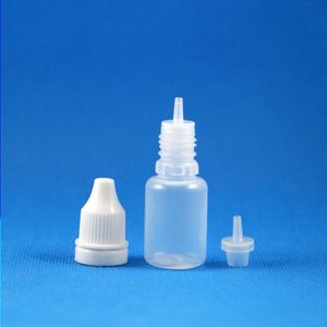 100 Sets 10ml Plastic Druppelflesjes Sabotage Bewijs Cap Lange Dunne Naald Tip Nozzle Voor e Liquid Drop Vapor e-Liquide 10 ml Dugbu