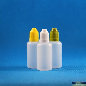 100 ensembles de 30 ml (1 oz) flacons compte-gouttes en plastique bouchons à l'épreuve des enfants embouts LDPE pour E Vapor Cig liquide 30 ml qualité