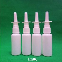 Livraison gratuite 100 ensembles 30ml flacon de pulvérisation nasale en HDPE pharmaceutique avec pulvérisateur nasal 18/410 Nmium